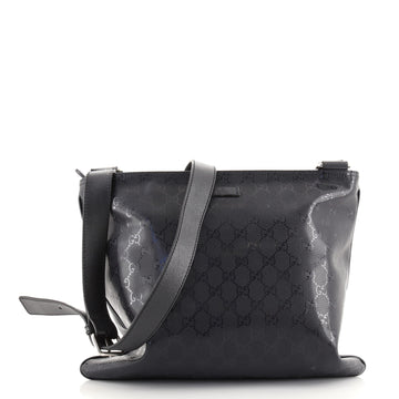 Gucci Zip Top Messenger Bag GG Imprime Medium