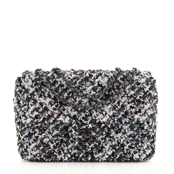 Chanel CC Chain Flap Bag Multicolor Sequins Mini