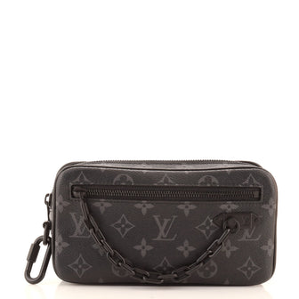 Louis Vuitton Pochette Volga Monogram Eclipse Canvas