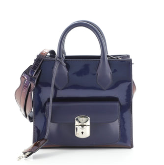 Balenciaga Padlock All Afternoon Tote Patent Mini