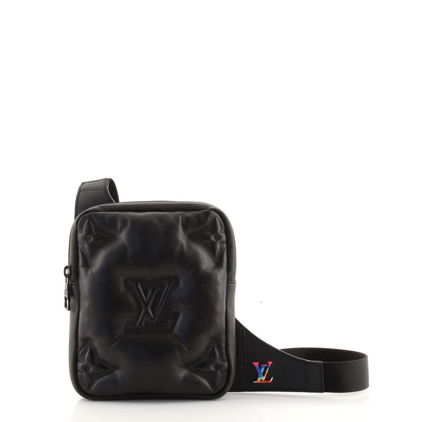 Louis Vuitton Monogram A4 Asymmetrical Sling Bag - Black Waist