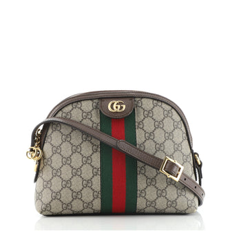 Gucci Ophidia Dome Shoulder Bag GG Coated Canvas Small