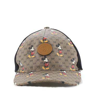 Gucci Disney Mickey Mouse Baseball Cap Printed Mini GG Coated Canvas