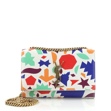 Saint Laurent Classic Monogram Crossbody Bag Printed Leather Small