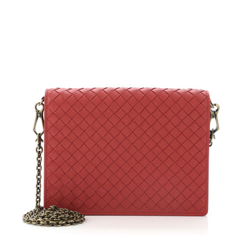 Bottega Veneta Flap Wallet on Chain Intrecciato Nappa Small
