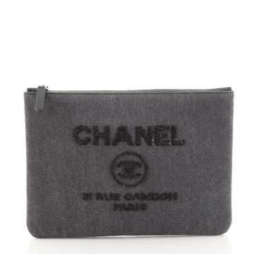 Chanel Deauville Pouch Denim Medium