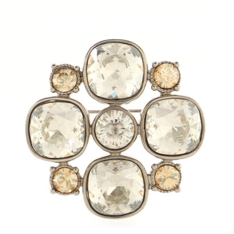 Chanel Cluster Brooch Metal with Crystals