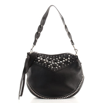 Jimmy Choo Artie Hobo Leather with Studded Detail Mini