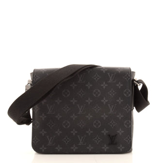 Louis Vuitton District Messenger Bag Monogram Eclipse Canvas PM