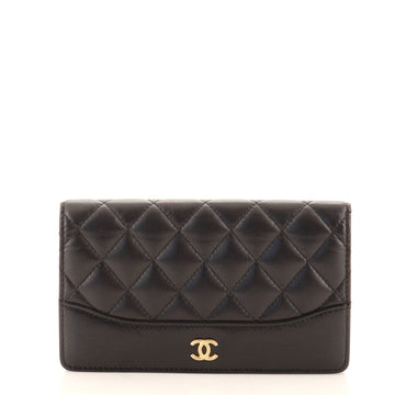 Chanel Gabrielle Bifold Wallet Quilted Aged Calfskin