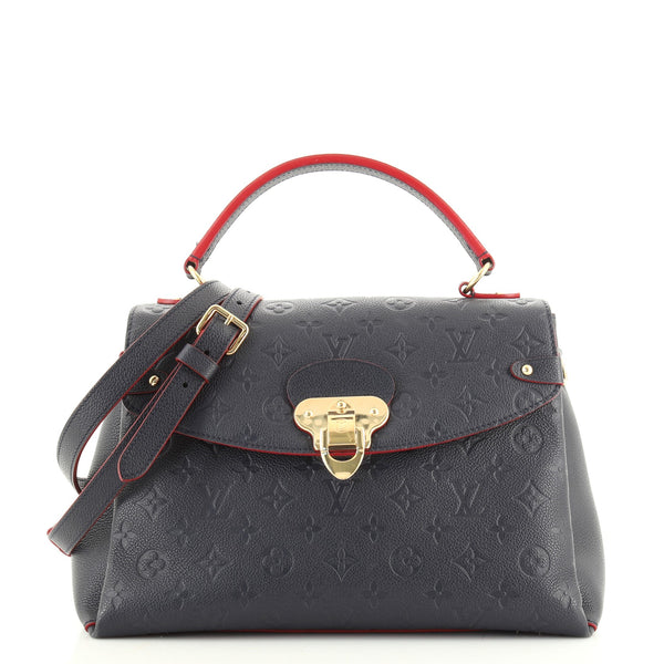 Louis Vuitton Georges Handbag Monogram Empreinte Leather MM Blue 8364156