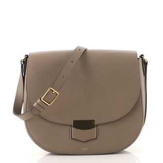Celine Trotteur Crossbody Bag Grainy Leather Medium