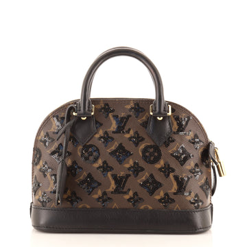 Louis Vuitton Alma Handbag Limited Edition Monogram Eclipse Sequins BB