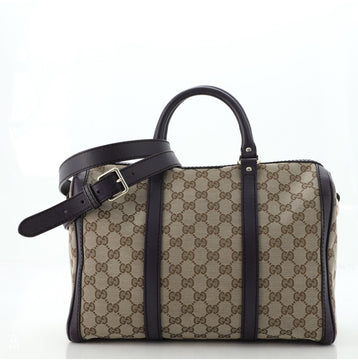 Gucci Convertible Joy Boston Bag GG Canvas Medium