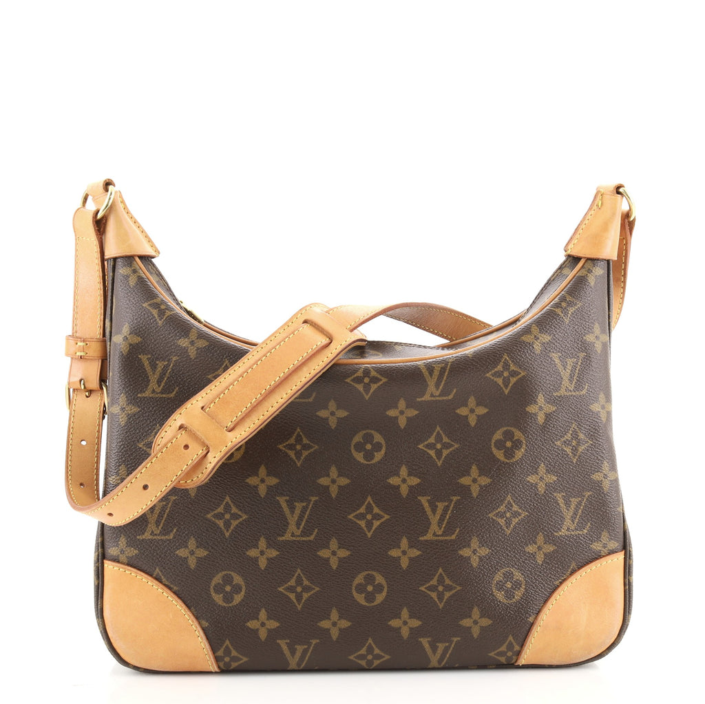 Louis Vuitton Boulogne Handbag Monogram Canvas 30 Brown 836991