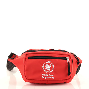 Balenciaga World Food Programme Waist Bag Embroidered Nylon