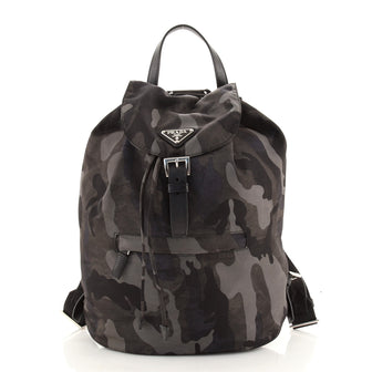 Prada Camouflage Backpack Tessuto Medium