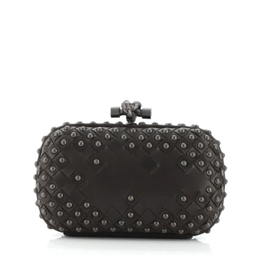 Bottega Veneta Box Knot Clutch Studded Intrecciato Nappa Small