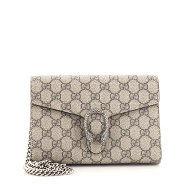 Gucci Dionysus Chain Wallet GG Coated Canvas Small