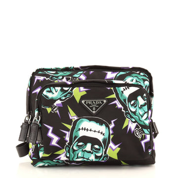 Prada Frankenstein Harness Belt Bag Printed Tessuto