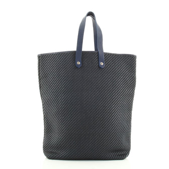 Hermes Ahmedabad Tote Woven Leather and Canvas GM