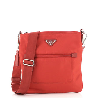 Prada Front Pocket Messenger Bag Tessuto Medium
