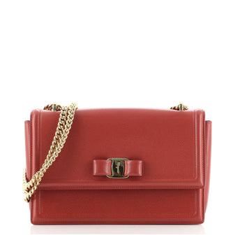 Salvatore Ferragamo Ginny Crossbody Bag Leather Medium