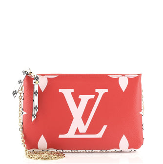 Louis Vuitton Double Zip Pochette Limited Edition Colored Monogram Giant