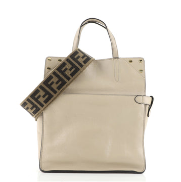 Fendi Flip Tote Leather with Suede Small