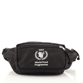 Balenciaga World Food Programme Waist Bag Embroidered Nylon