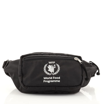 Balenciaga World Food Programme Waist Bag Embroidered Nylon