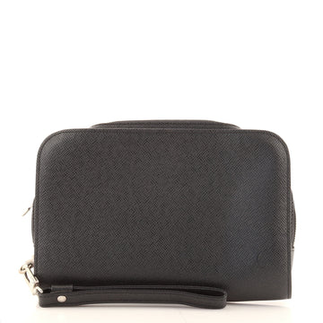 Louis Vuitton Pochette Baikal Clutch Taiga Leather