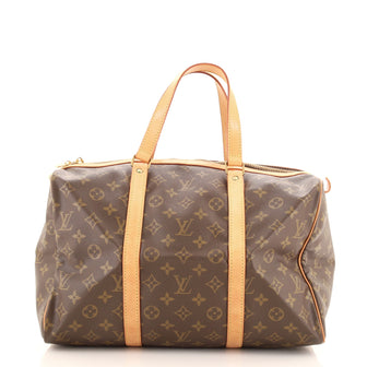 Louis Vuitton Sac Souple Handbag Monogram Canvas 35