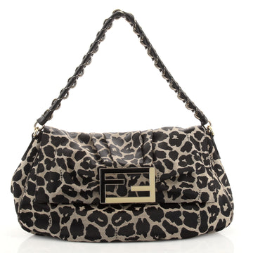 Fendi Mia Flap Bag Printed Fabric