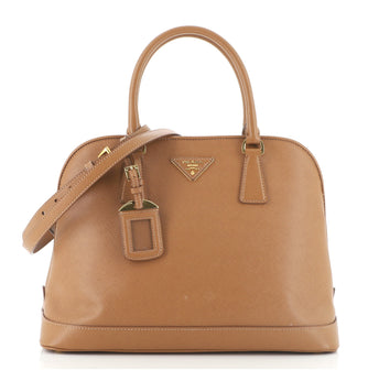 Prada Open Promenade Bag Vernice Saffiano Leather Large