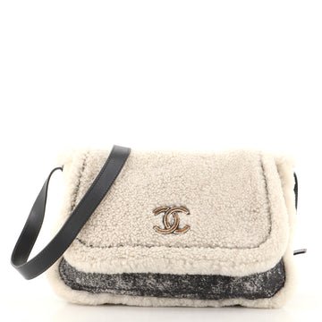 Chanel Paris-Salzburg Austrian Messenger Shearling with Suede Medium
