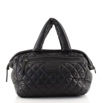 Chanel Coco Cocoon Bowling Bag Quilted Nylon Medium