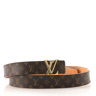 Louis Vuitton LV Initiales Belt Monogram Canvas Thin