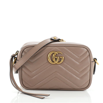 Gucci GG Marmont Shoulder Bag Matelasse Leather Mini