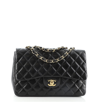Chanel Classic Single Flap Bag Quilted Lambskin Jumbo