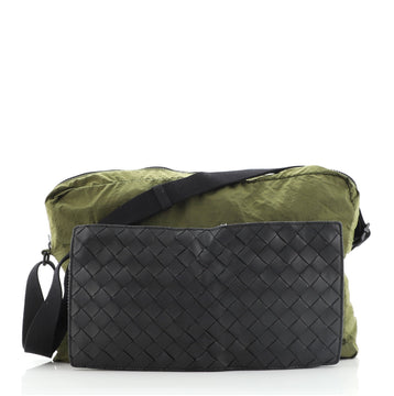 Bottega Veneta Folding Crossbody Bag Intrecciato Nappa and Nylon