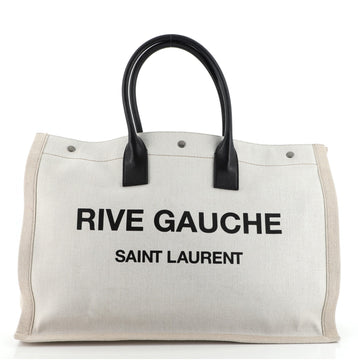 Saint Laurent Rive Gauche Shopper Tote Canvas Large
