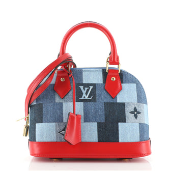 Louis Vuitton Alma Handbag Damier and Monogram Patchwork Denim BB