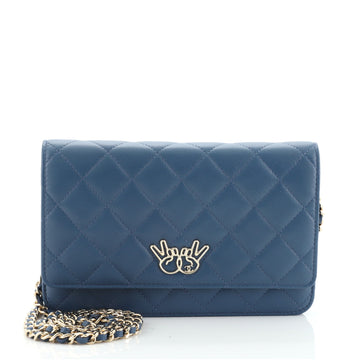 Chanel Emoticon Wallet on Chain Quilted Lambskin