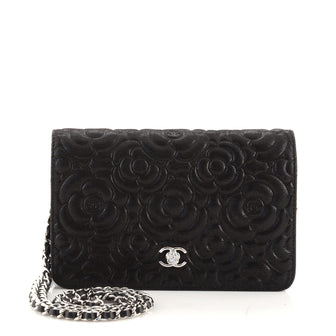 Chanel Wallet on Chain Camellia Iridescent Suede