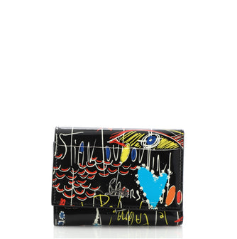Christian Louboutin Trifold Wallet Printed Patent Mini