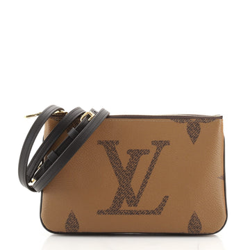 Louis Vuitton Double Zip Pochette Reverse Monogram Giant