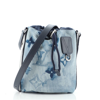 Louis Vuitton Sac Marin Limited Edition Monogram Watercolor Stripes Denim BB