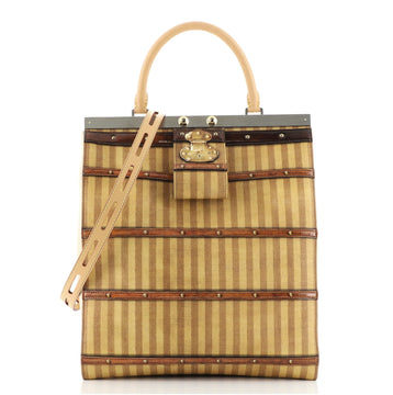 Louis Vuitton Crown Frame Tote Limited Edition Time Trunk Canvas GM