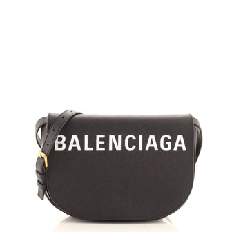 Balenciaga Logo Ville Day Bag Leather Small
